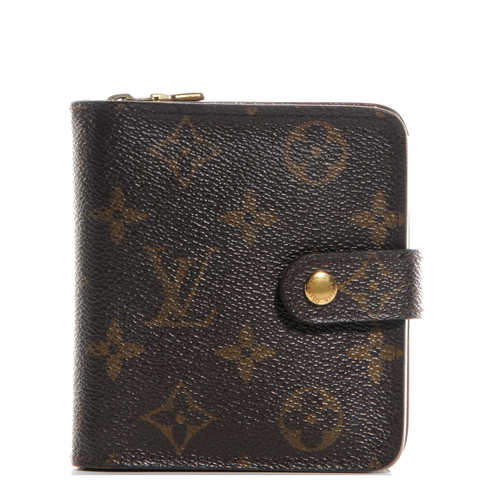 Louis Vuitton Monogram Compact Zippe Zipped Wallet 1 of 7
