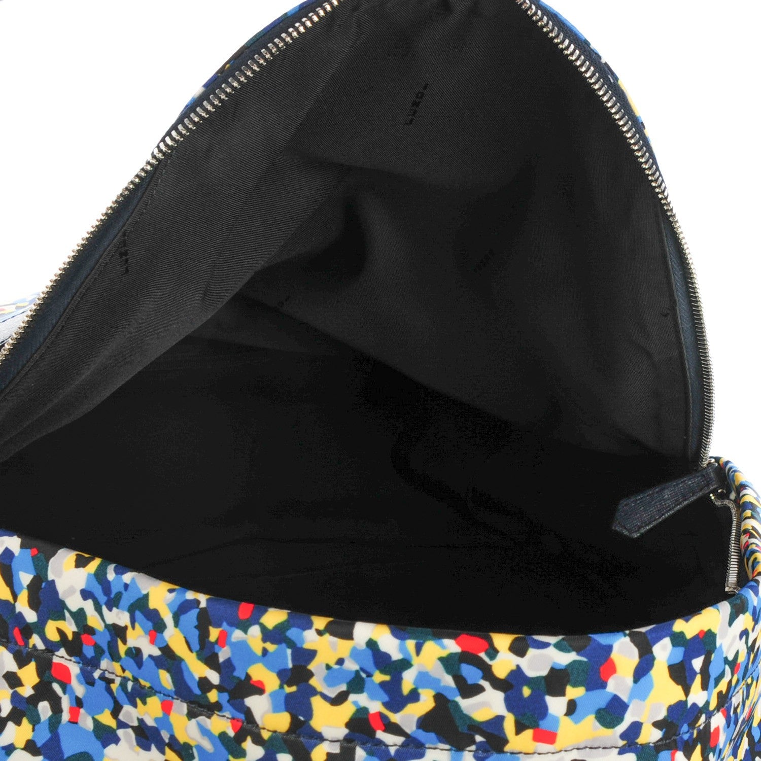 Fendi Nylon Vitello Elite Flamingo Granite Lightning Monster Eyes Backpack Multicolor Lavagna 5 of 9