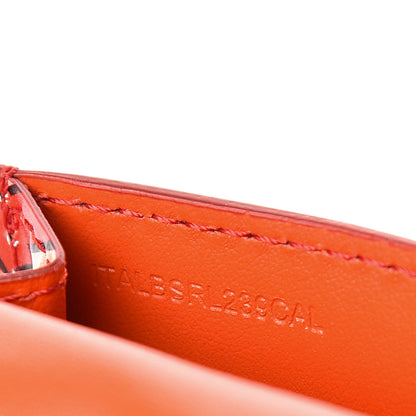 Burberry Calfskin Monogram Jessie Chain Card Case Vermillion 10 of 12