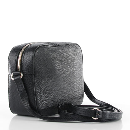 Gucci Pebbled Calfskin Studded Small Soho Disco Bag Black 3 of 7