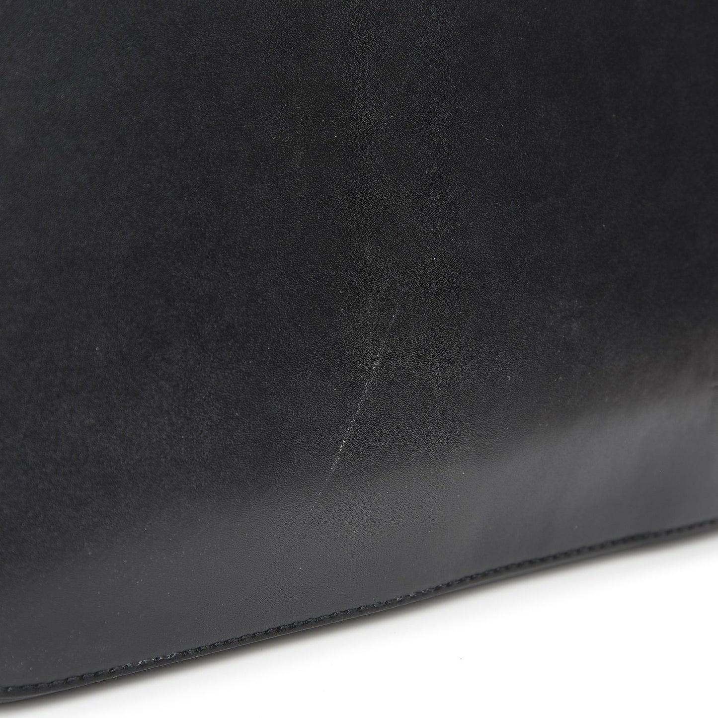 Calfskin Large Antigona Whipstitch Handle Tote Black