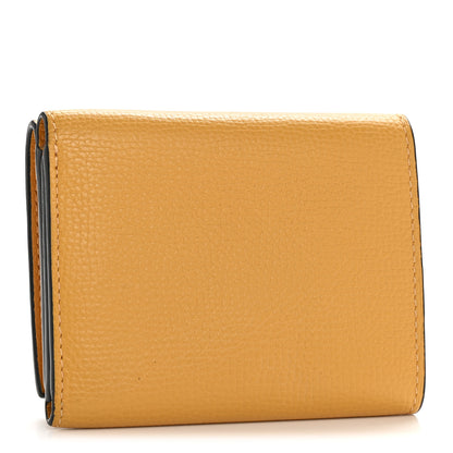 Loewe Grained Calfskin Anagram Trifold Wallet Sunflower 3 of 10
