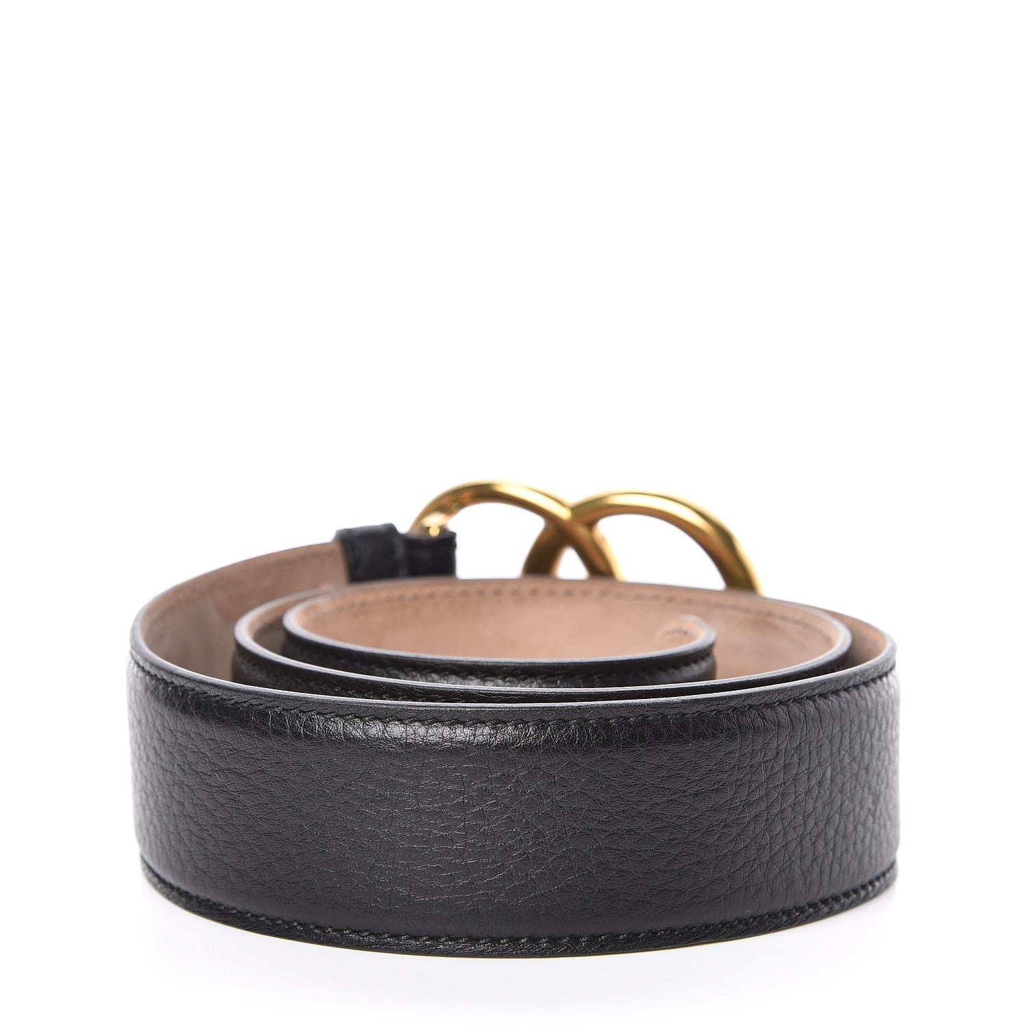 Gucci Grained Calfskin Double G 40mm Belt 85 34 Black 3 of 6