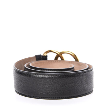 Gucci Grained Calfskin Double G 40mm Belt 85 34 Black 3 of 6