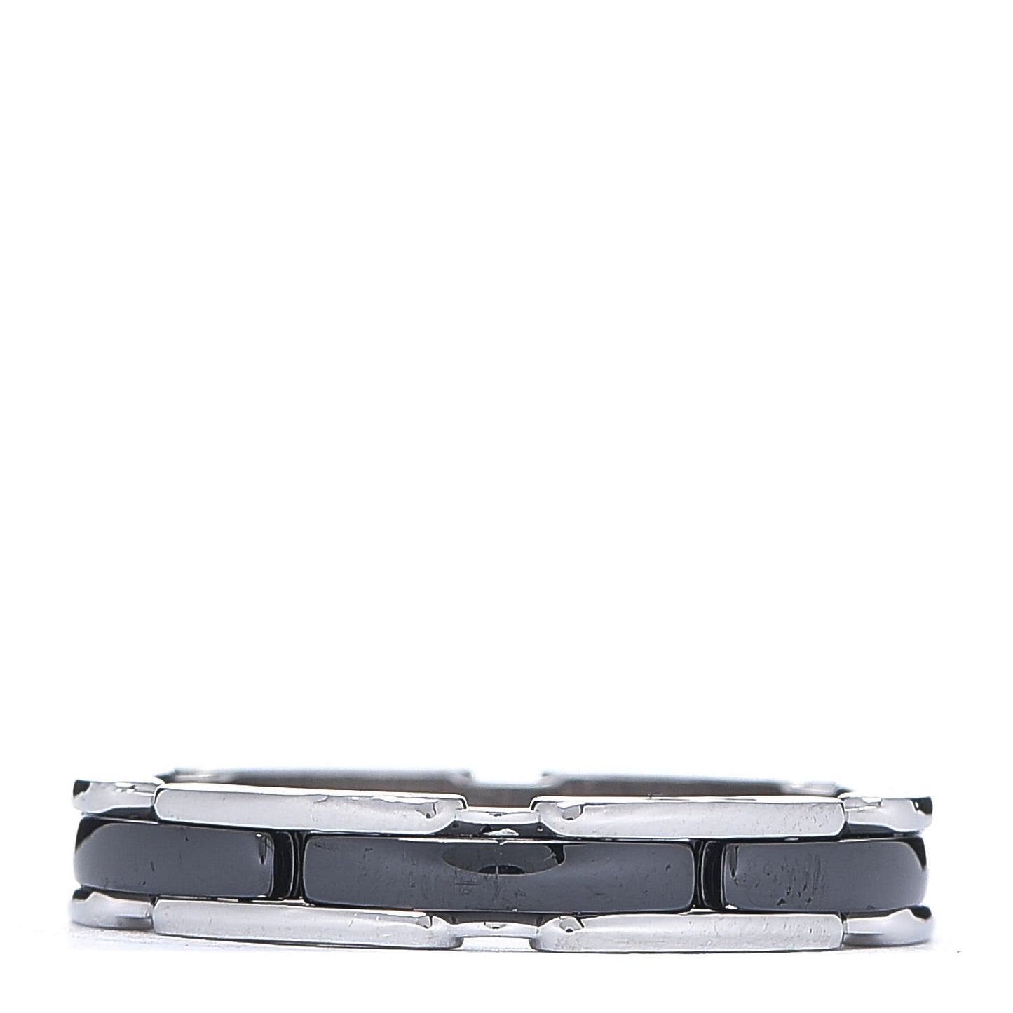 18K White Gold Black Ceramic Small Ultra Ring 59 8.75