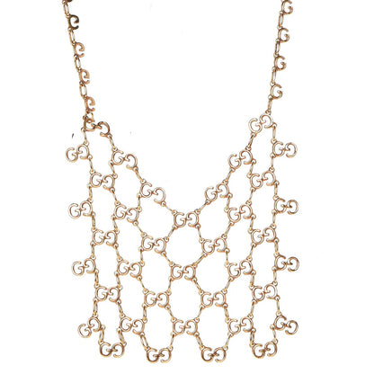Gucci 18K Yellow Gold GG Signature Statement Necklace 1 of 6