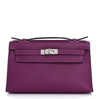 Hermes Swift Kelly Pochette Clutch Anemone 1 of 9