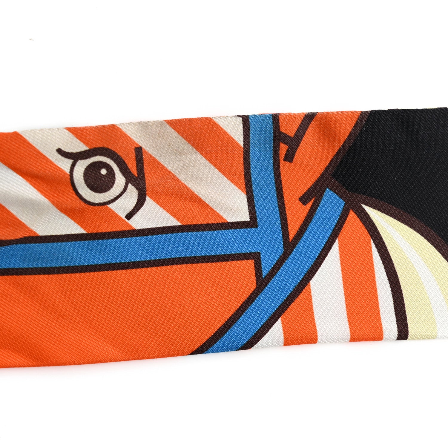 Hermes Twilly Scarf Orange Multicolor 16 of 17