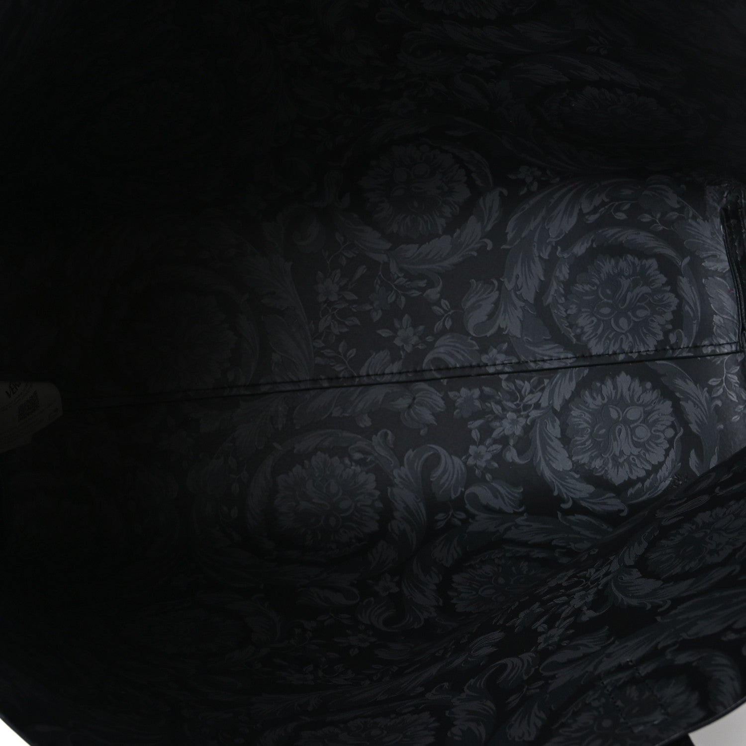 Versace Calfskin Virtus Tote Black 5 of 10