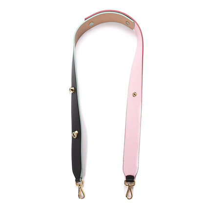 Fendi Vitello Dolce Tri-Color Buttoned Strap You Black Peonia Cuoio 4 of 7