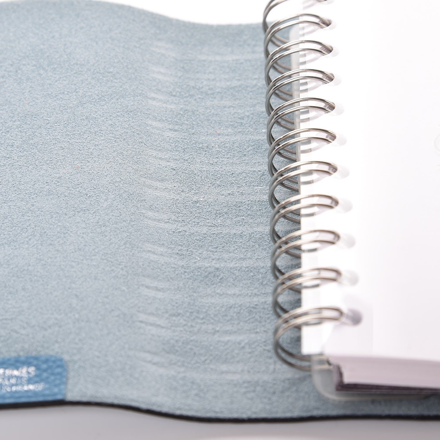 Hermes Taurillon Clemence Ulysse Mini Notebook Blue Jean 8 of 9