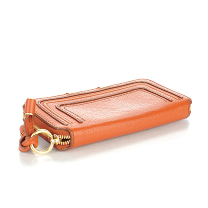 Chloe Grained Calfskin Marcie Long Zip Around Wallet Tan 3 of 8