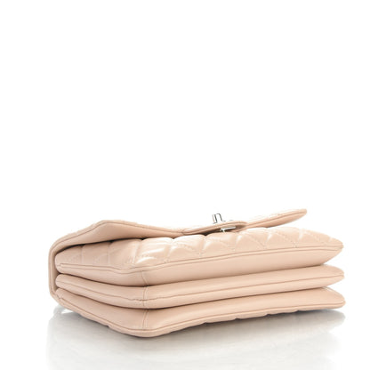 Chanel Lambskin Quilted Medium 3 Flap Light Pink 4 of 7