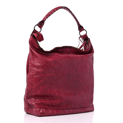 Balenciaga Agneau Classic Hardware Day Hobo Pourpre 3 of 14