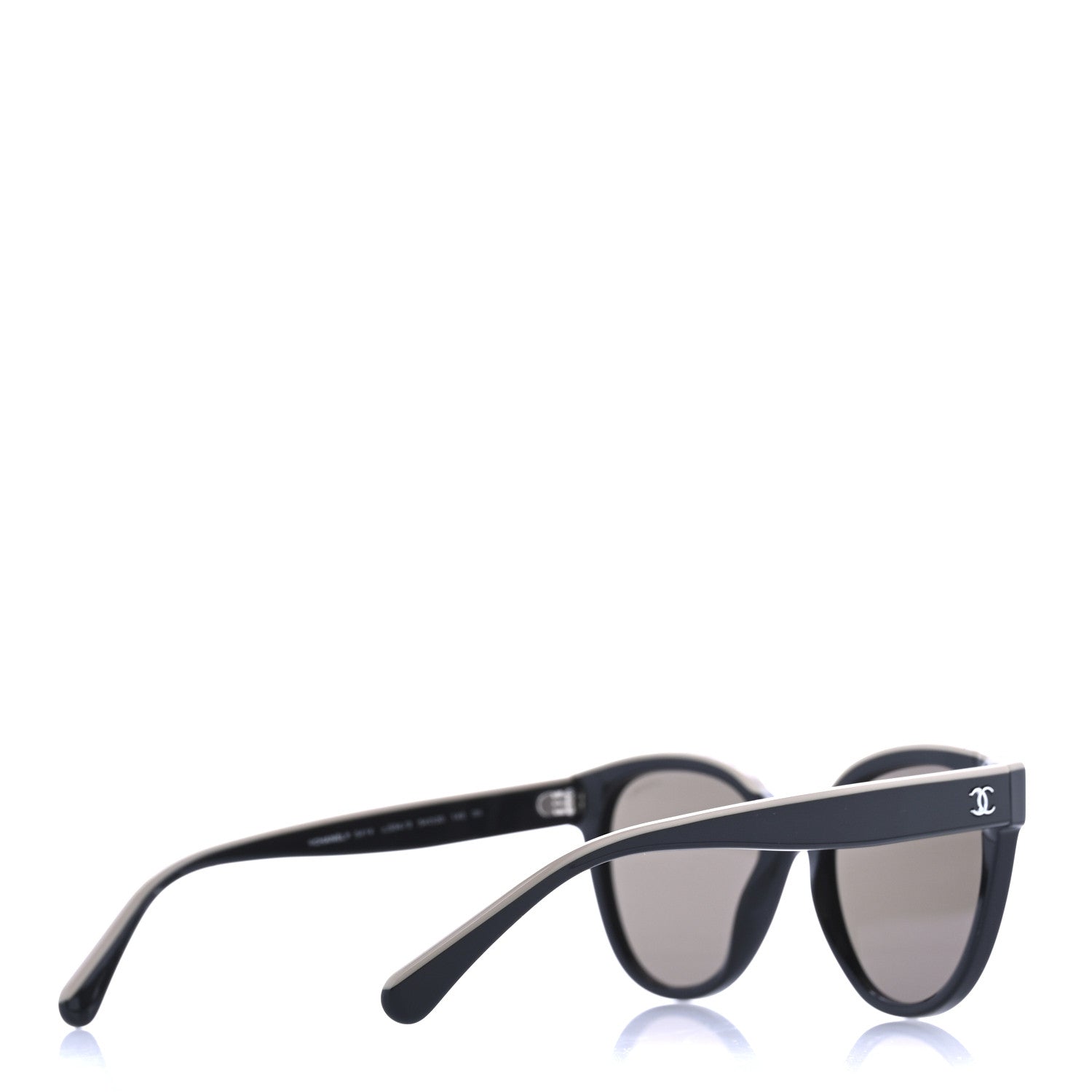 Chanel Acetate CC Butterfly Sunglasses 5414 Black Beige 4 of 8