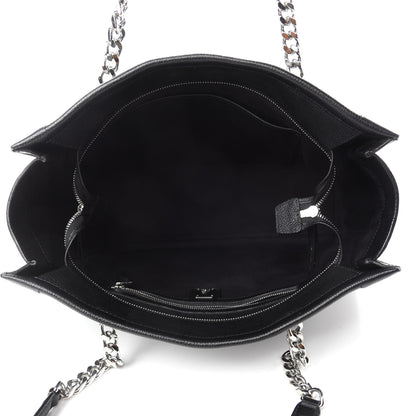 MCM Grained Calfskin Large Catherine Studs Tote Black 5 of 13