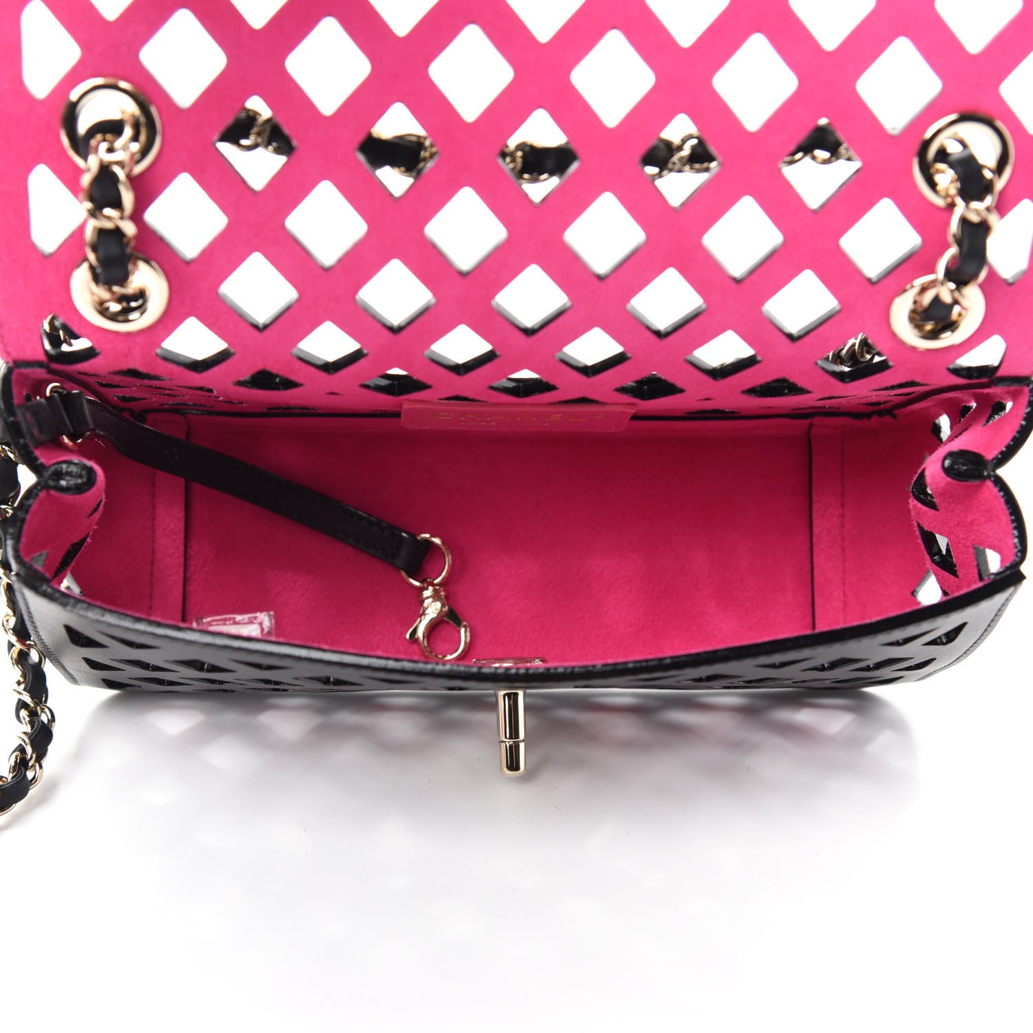 Chanel Lambskin Small Sea Through Flap Black 6 of 14