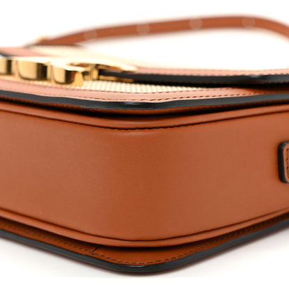 Celine Textile Natural Calfskin Teen Triomphe White Tan 10 of 10