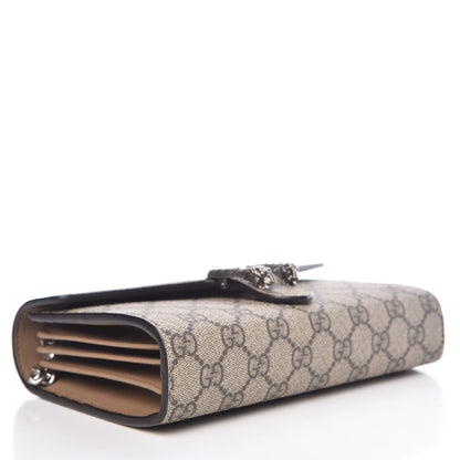 Gucci GG Supreme Monogram Mini Dionysus Chain Wallet Beige Taupe 4 of 10