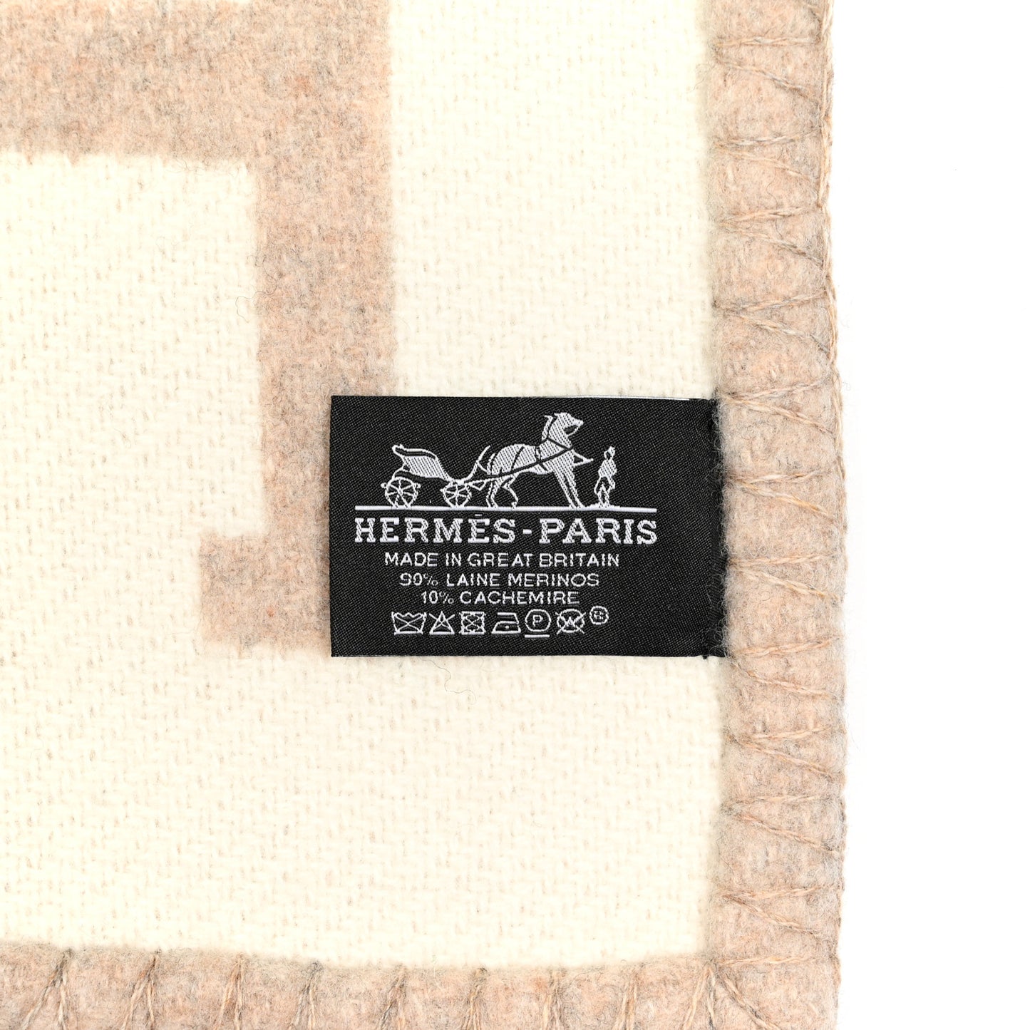 Wool Cashmere Avalon III Blanket Coco Camomille