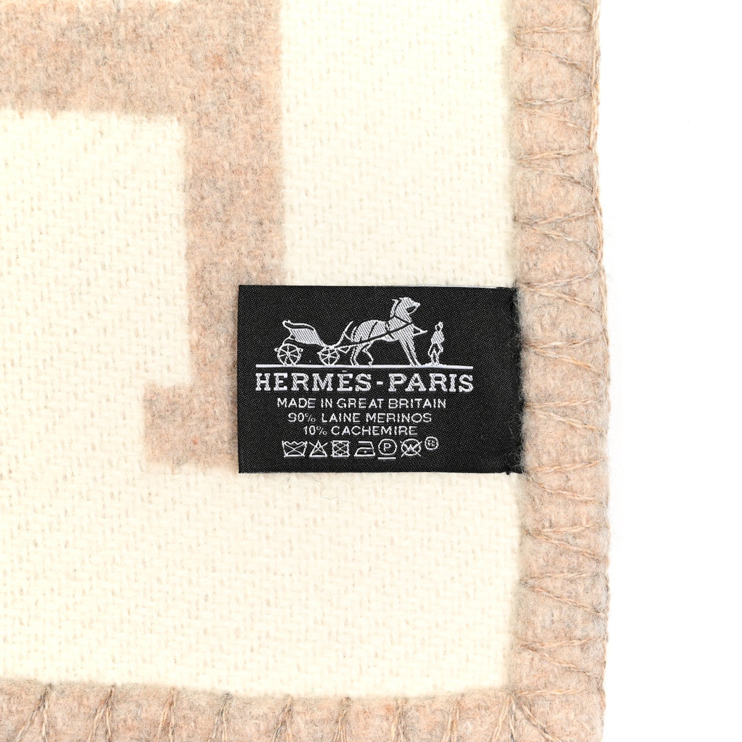 Hermes Wool Cashmere Avalon III Blanket Coco Camomille 3 of 3