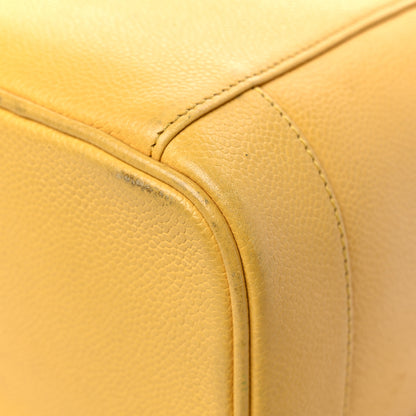 Chanel Caviar Vanity Cosmetic Case Yellow 12 of 29