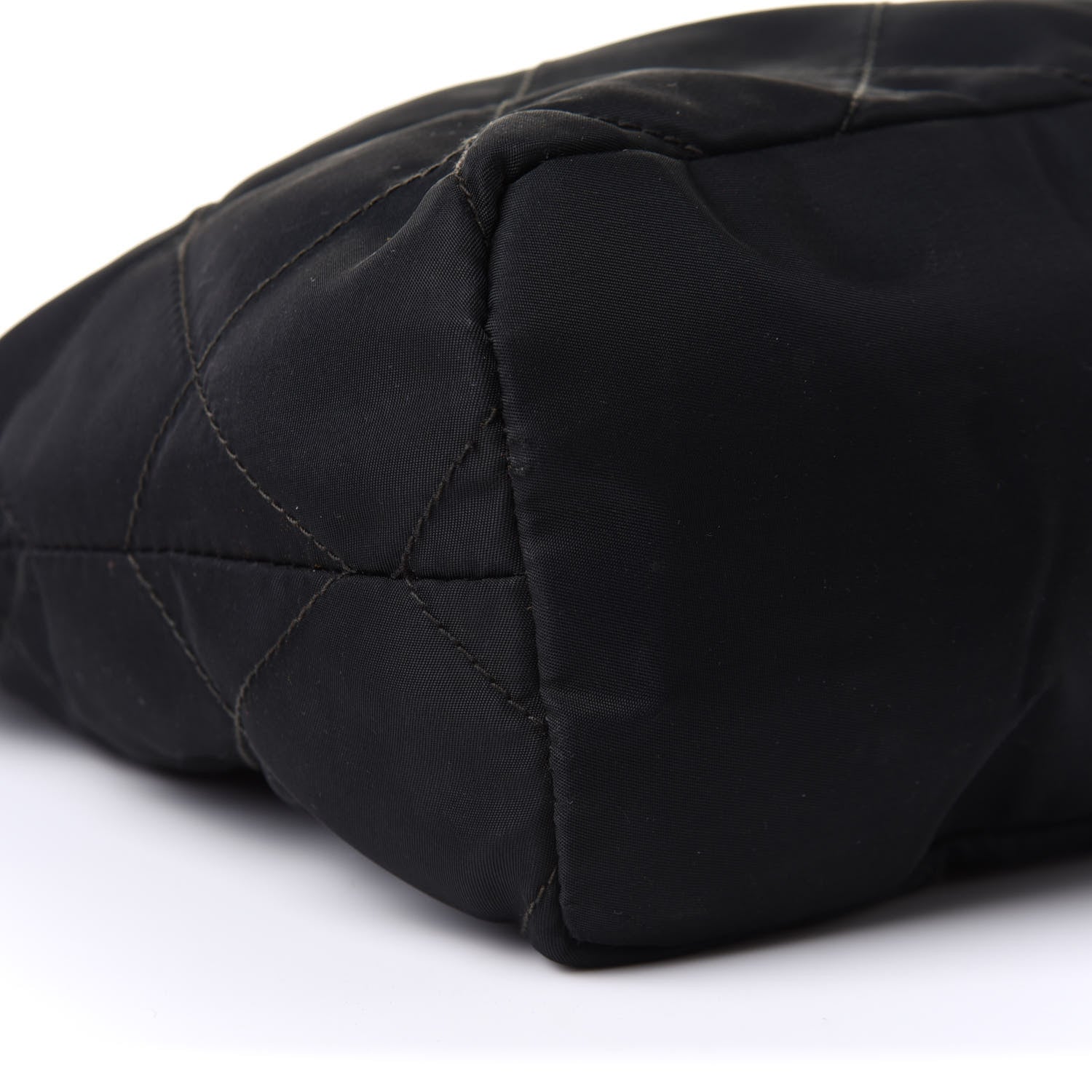 Prada Nylon Tessuto Quilted Shoulder Bag Black 10 of 13