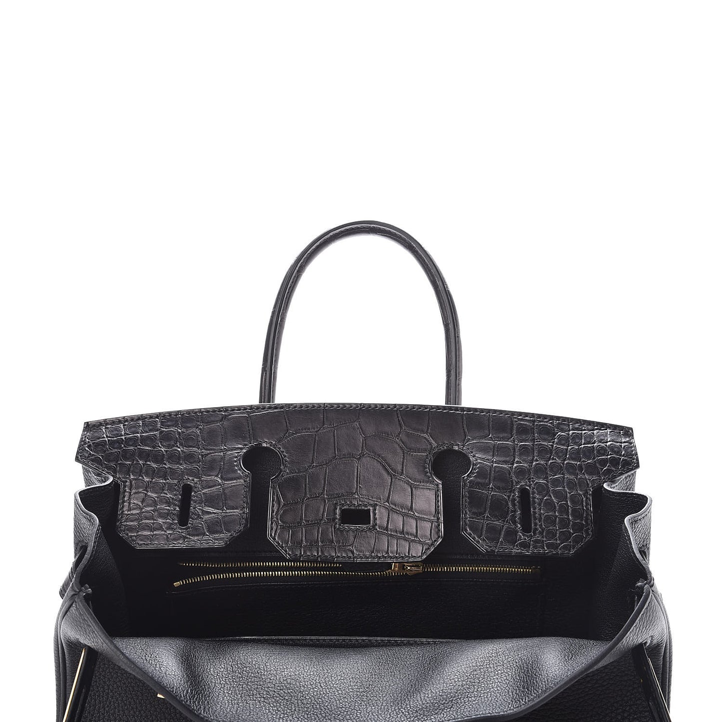 Togo Matte Alligator Birkin Touch 30 Black