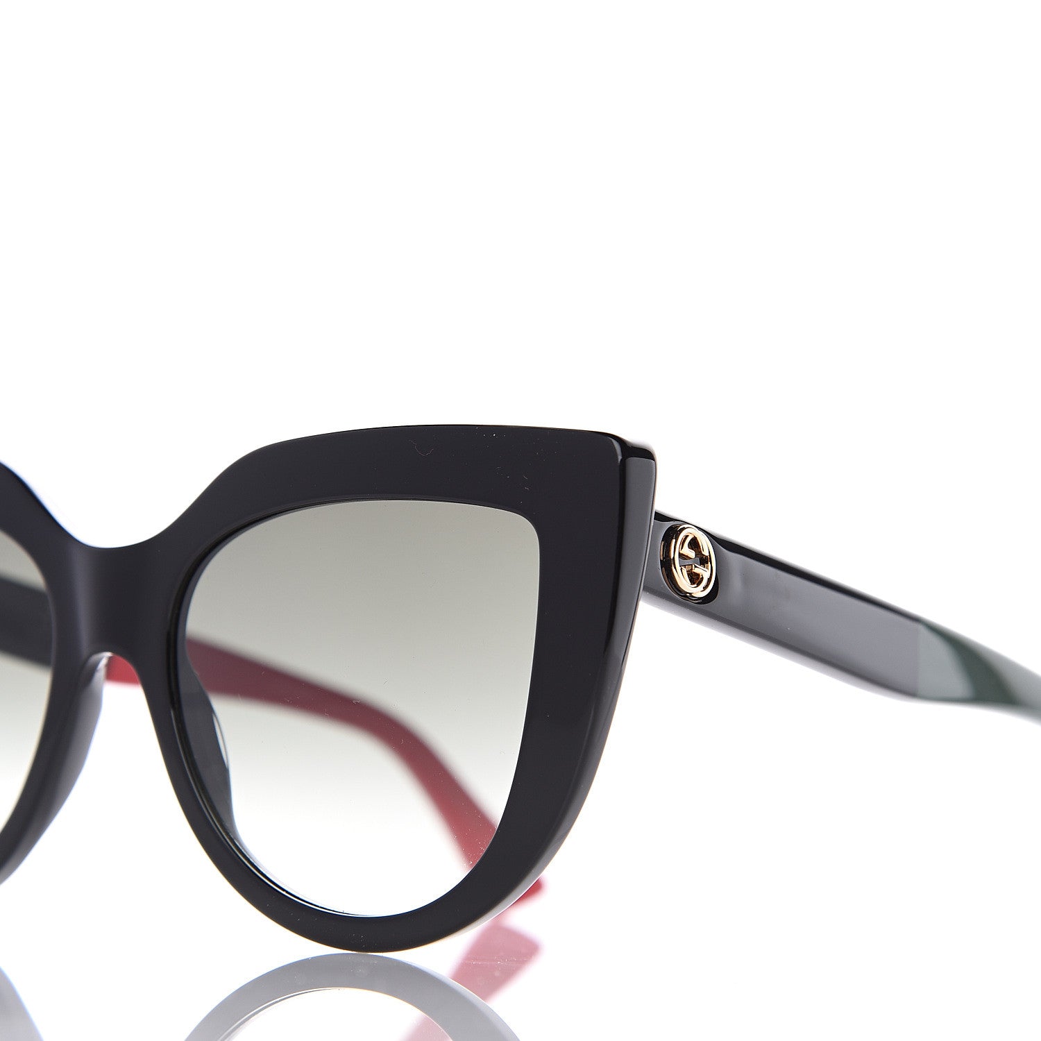 Gucci Cat Eye Sunglasses GG 0164/S Black 7 of 8