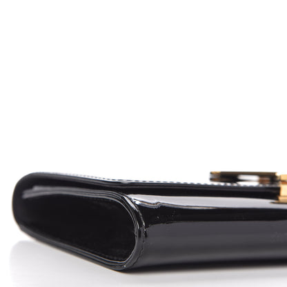 Louis Vuitton Patent Louise Clutch Black 6 of 9