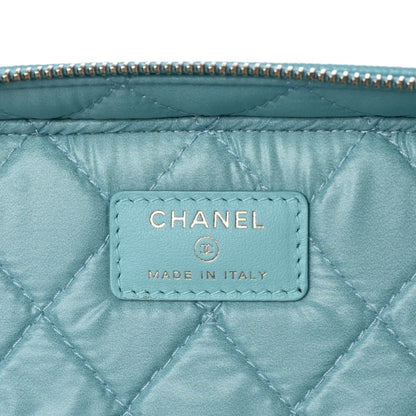 Chanel Caviar Quilted Large Vanity Pouch Light Blue 8 of 9