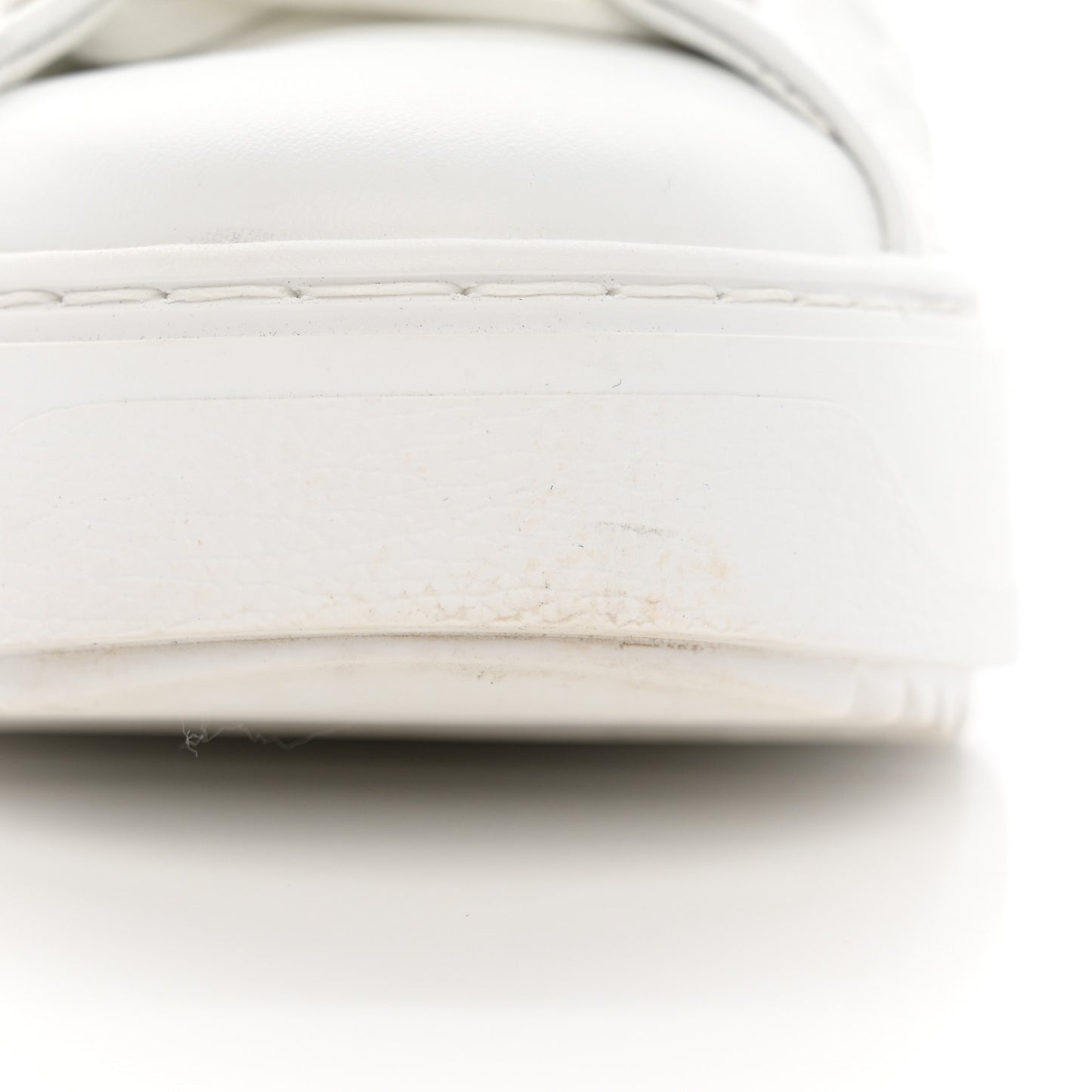 Lambskin Embossed Monogram Time Out Sneakers White