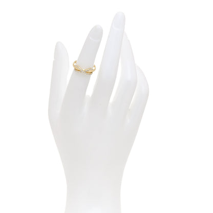 Tiffany 18K Yellow Gold Diamond Infinity Ring 47 4.25 2 of 4