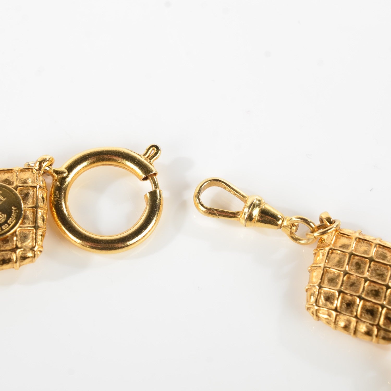 Chanel Crystal CC Necklace Gold 4 of 5