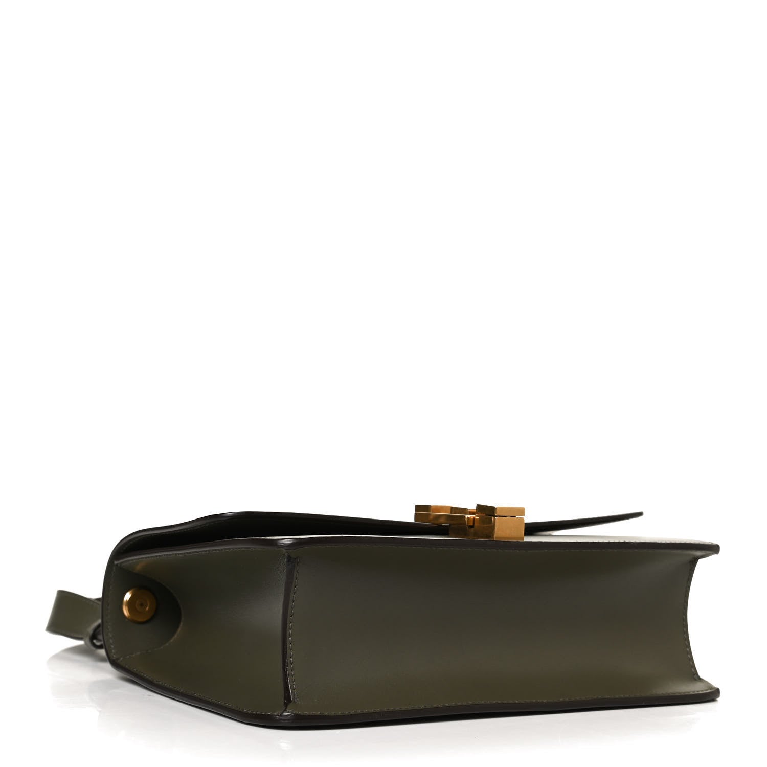 Saint Laurent Smooth Calfskin Carre Satchel Green 4 of 10
