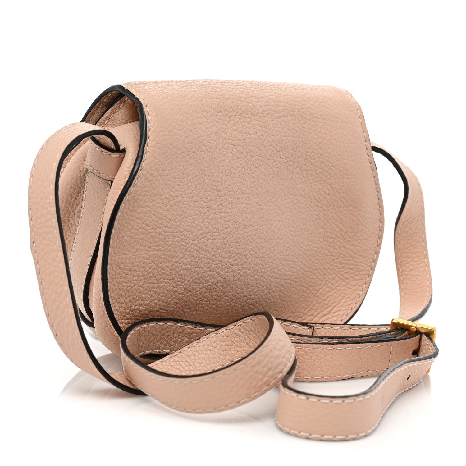 Chloe Calfskin Mini Marcie Round Crossbody Bag Blush Nude 2 of 9