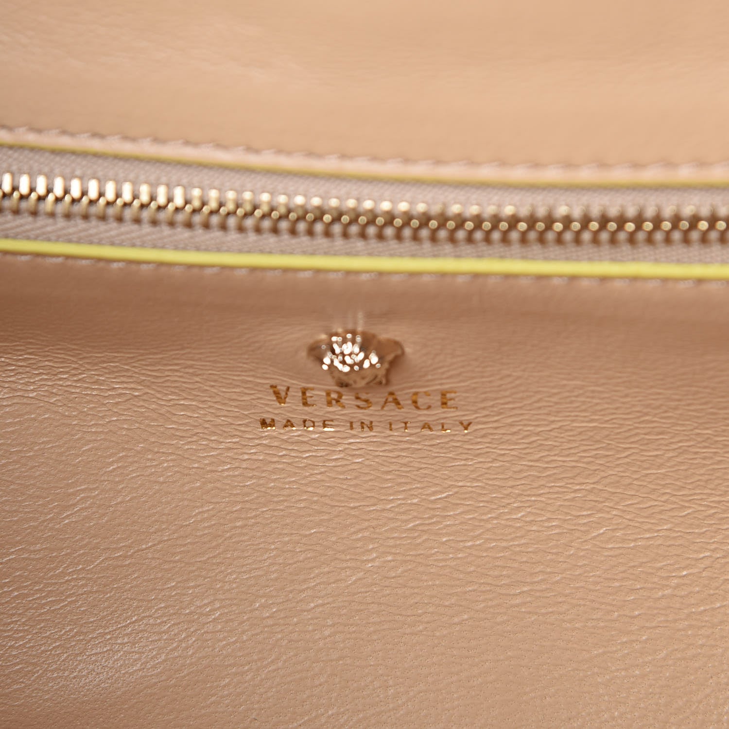 Versace Calfskin Large Palazzo Tote Bag Beige 7 of 22