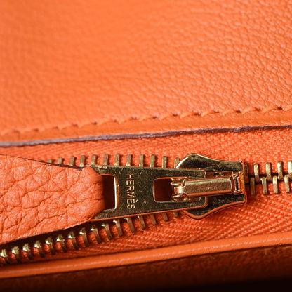 Hermes Togo Birkin 25 Orange 11 of 30