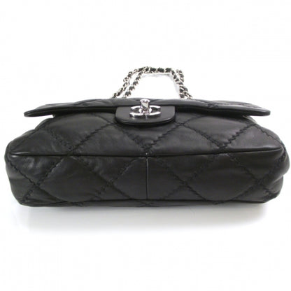 Chanel Lambskin Stitched Medium Flap Black 4 of 11