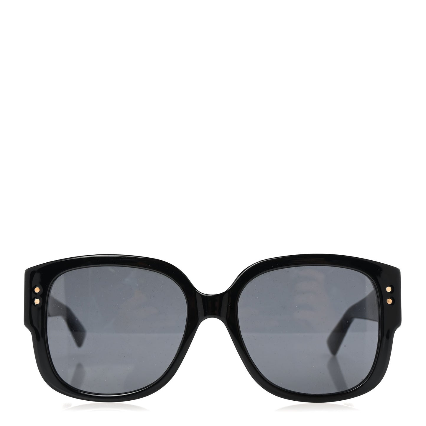 Acetate Cannage Lady Dior Studs 5 Sunglasses Black
