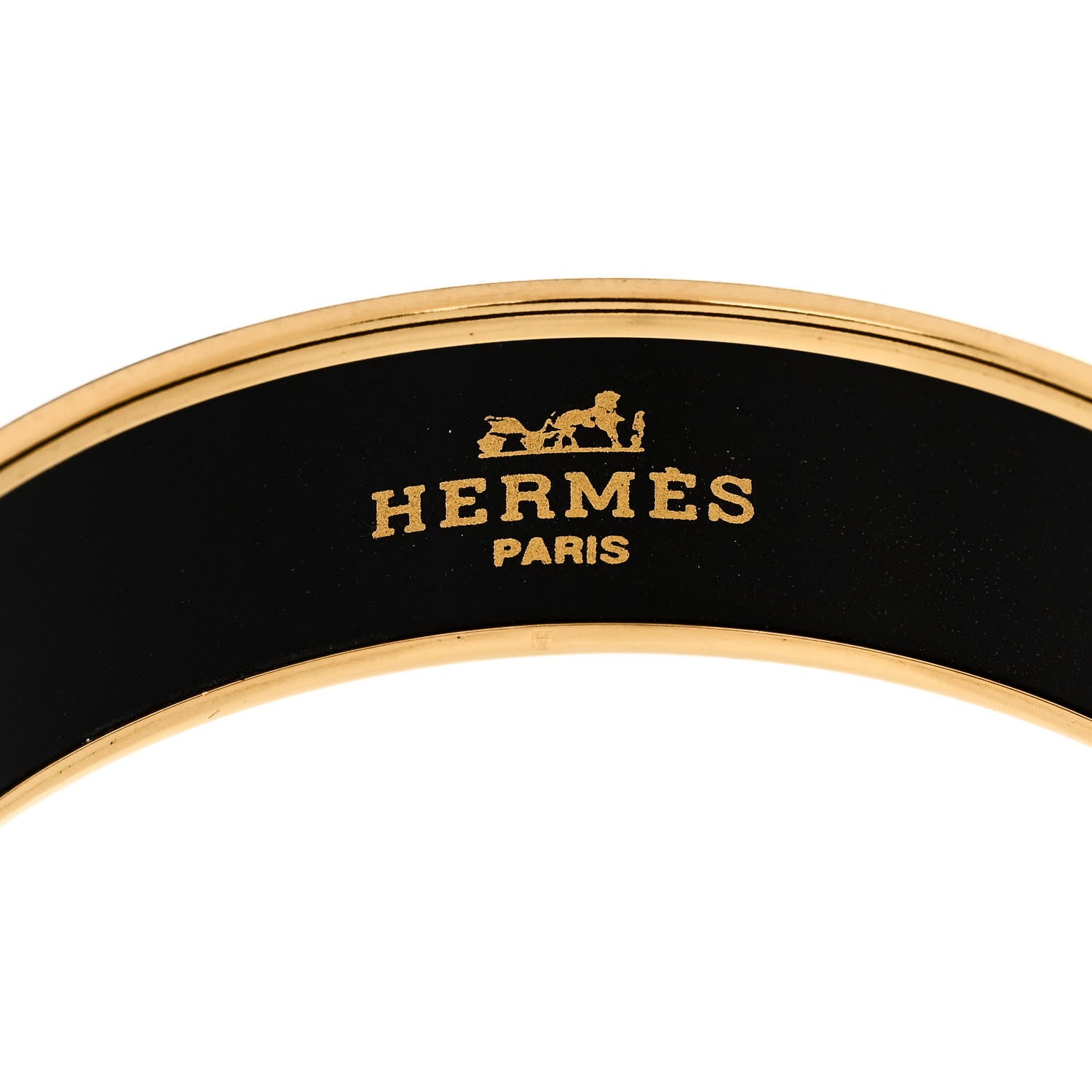 Hermes Enamel Printed Wide Liberte Egalite Fraternite Bracelet 65 4 of 5