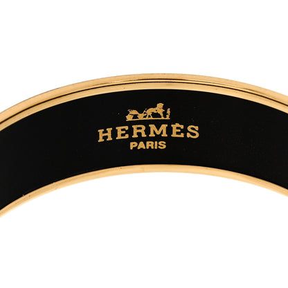 Hermes Enamel Printed Wide Liberte Egalite Fraternite Bracelet 65 4 of 5