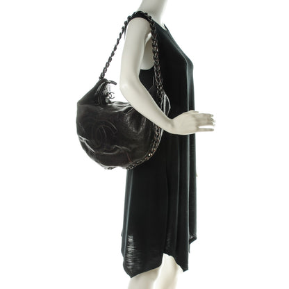 Chanel Glazed Caviar Modern Chain Hobo Brown 2 of 7