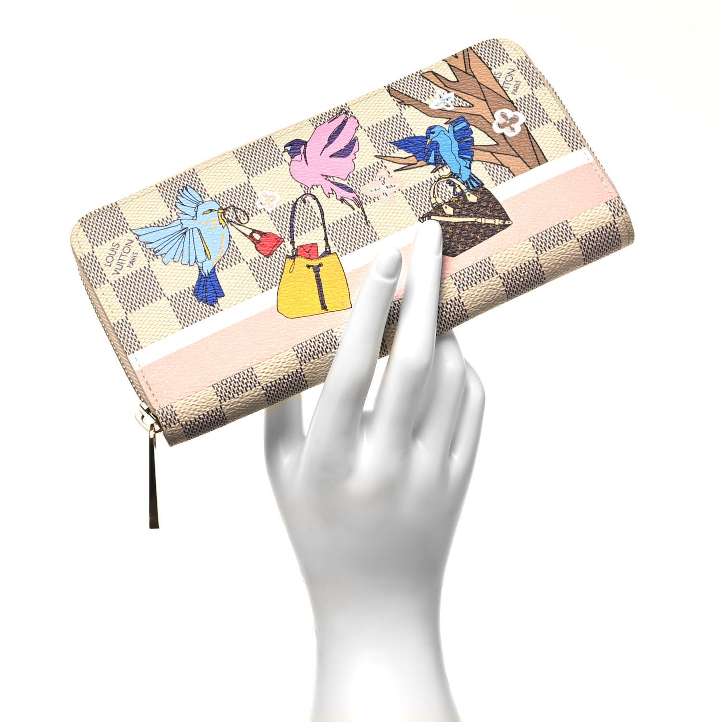 Damier Azur 2018 Christmas Animation Zippy Wallet