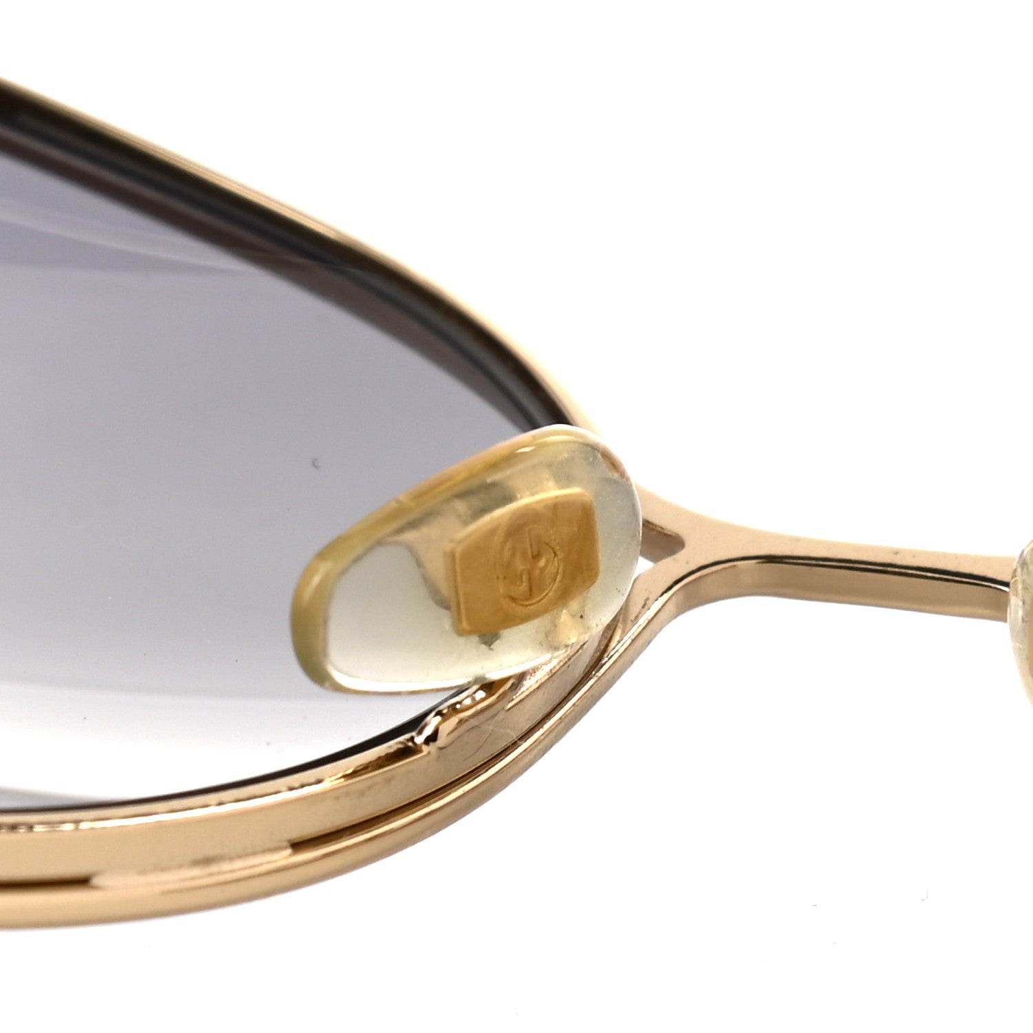 Gucci Oversized Sunglasses GG 2846/N/S Gold 7 of 9