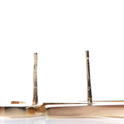 Chanel Metal Cha-Nel Logo Drop Earrings Gold 3 of 4