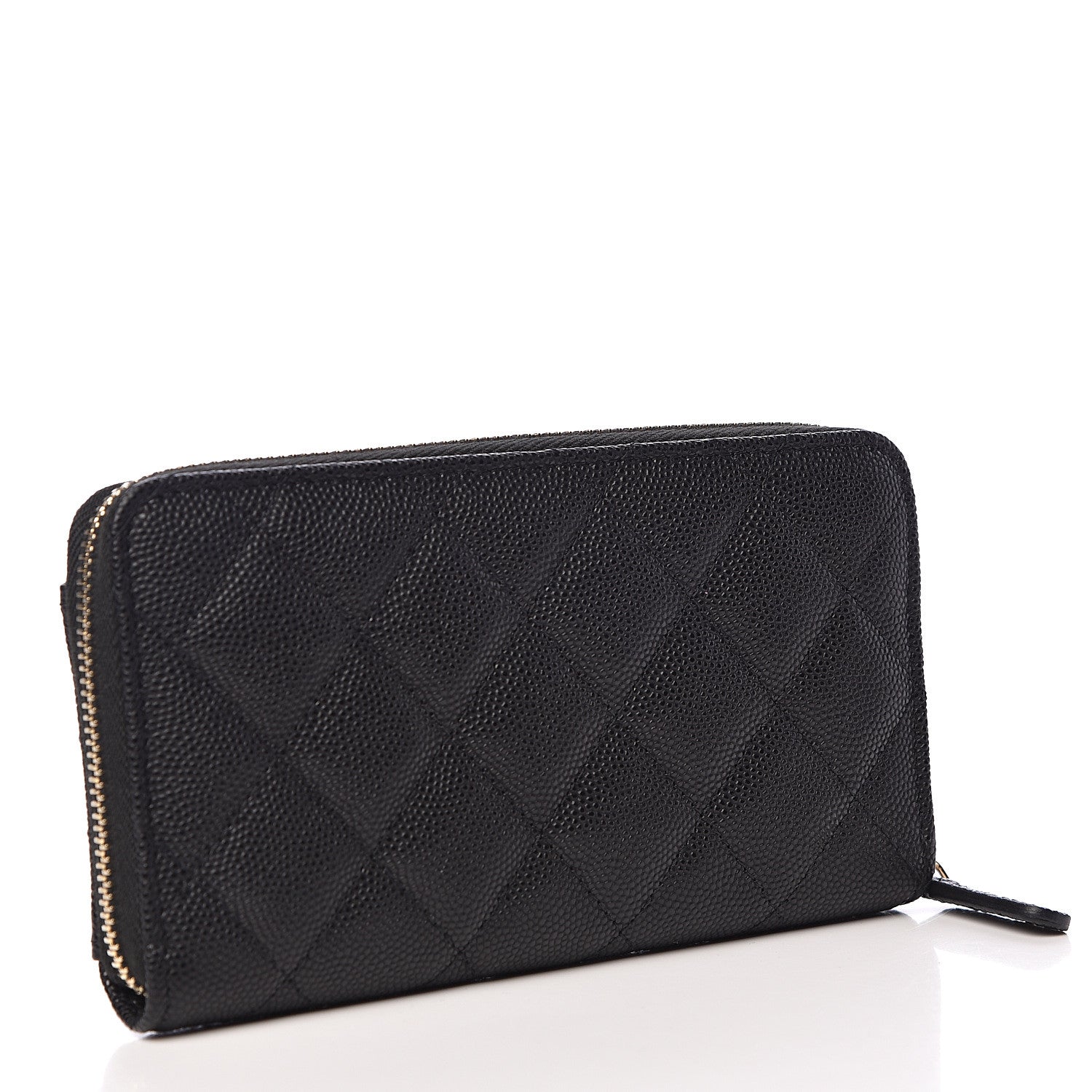 Chanel Caviar Quilted In & Out Zip Around Wallet Black 3 of 9