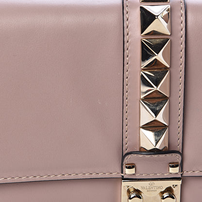 Valentino Garavani Vitello Medium Glam Lock Rockstud Flap Poudre 9 of 13