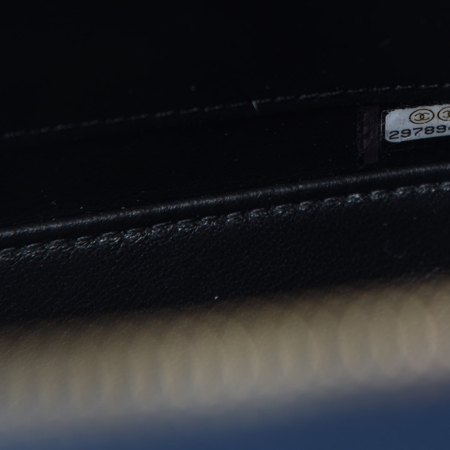 Chanel Caviar Quilted Large CC Filigree Vanity Case Navy Black 9 of 11