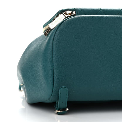 Chanel Caviar Quilted Business Affinity Backpack Green 8 of 9